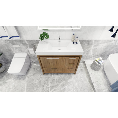 Meuble-lavabo simple 42 po Charmante