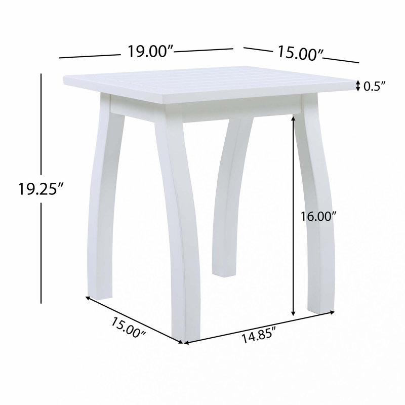Côté bois d'acacia, White PU
