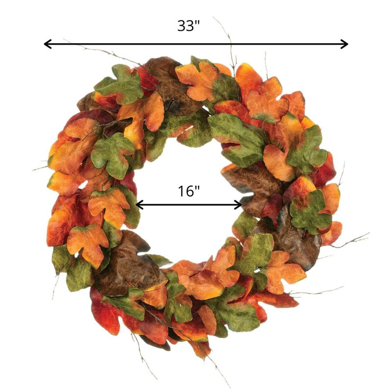 Grande couronne artificielle 33 po Edwad