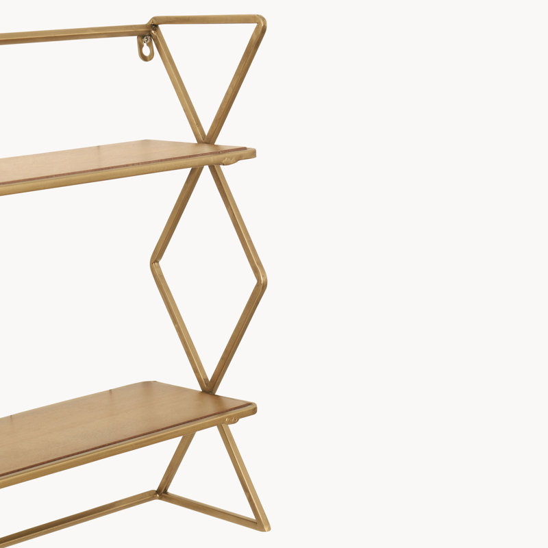 Haught 2 Piece Metal Tiered Shelf