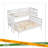 Wood Twin XL Over Queen Bunk Bed With Ladder