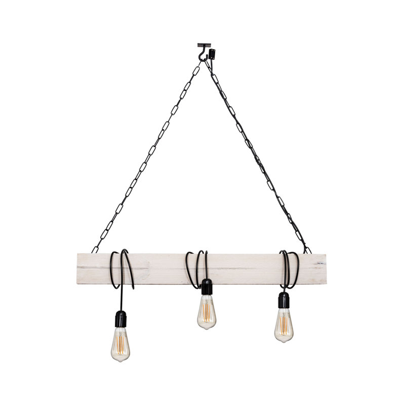 Kerley 3 - Light Kitchen Island Pendant, Light Birch