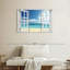 «Window to distance beach», reproduction sur toile-92761167