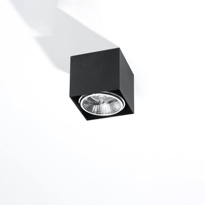 Njall Flush Mount, Black
