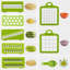 Hachoir à légumes 16 en 1, mandoline, coupe-légumes avec éplucheur, ustensile de cuisine multifonctionnel pour la préparation des fruits et des salades