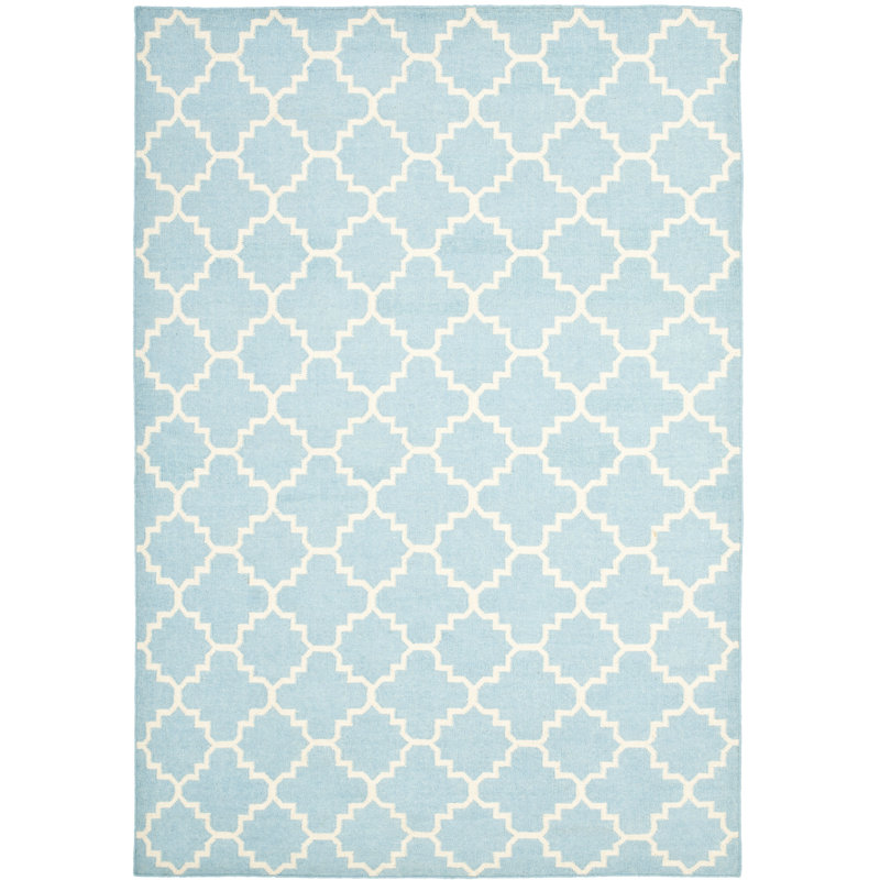 Valenzuela Geometric Wool Hand Woven Area Rug, Rectangle 183 x 274 cm