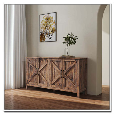 Freestanding Storage Cabinet Wooden Durable Easy Maintenance