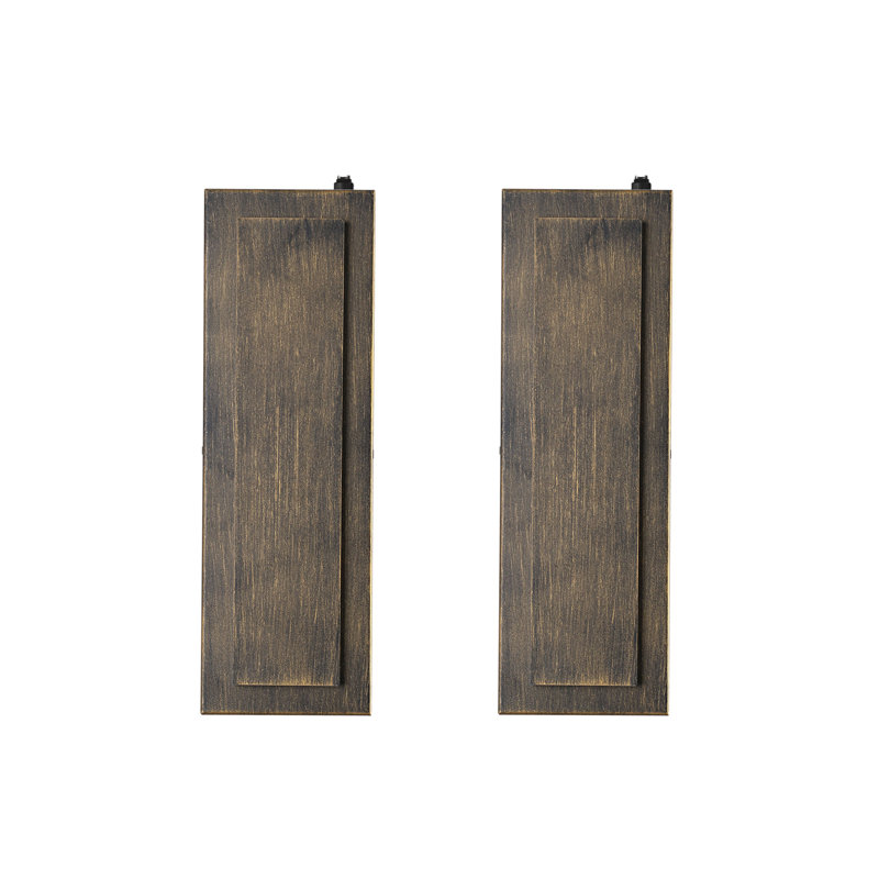 Ensemble de 2 appliques murales Dali à l'aube 15,7 po Adali, Brown, H 15,7 po x l 5,1 po x P 1,5 po
