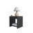Wenge Nightstand with Open Storage