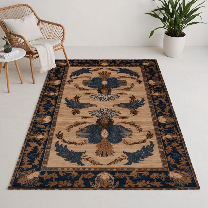 French Gray Indoor and Outdoor Area Rug, Rectangle 3' x 5'