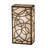 Fizz Deco Steel Flush Mounted Sconce