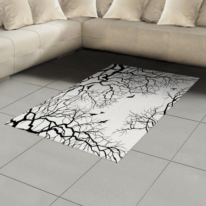 Tapis décoratif à haute densité en fibres naturelles haute densité Nature, Rectangle— 4 pi x 5 pi 8 po