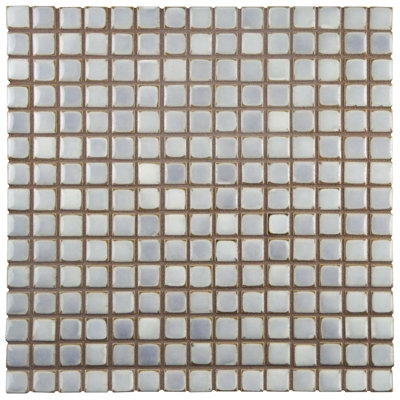 Hudson Edge 12-1/4 " x 12-1/4 " Porcelain Mosaic Floor and Wall Tile