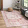 Tapis oriental rose / ivoire Braggs