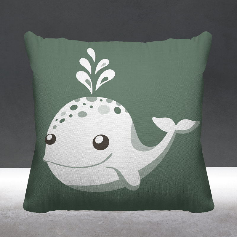 Coussin Whally, L 15 po x H 15 po, Émeraude