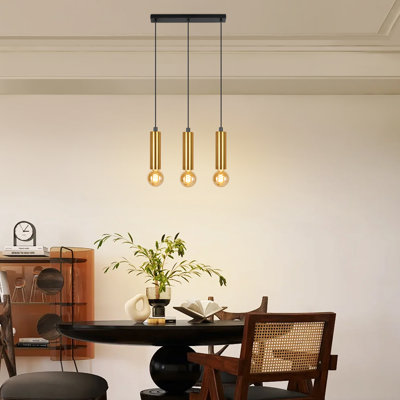 Agilmar 3 - Light Gold Cylinder Pendant