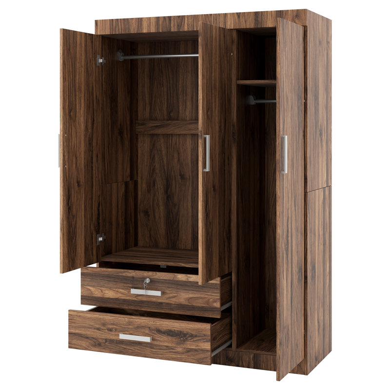 Armoire-penderie à trois portes Baronial, Brown