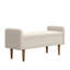 Tabouret de rangement en velours avec espace de rangement Teddy