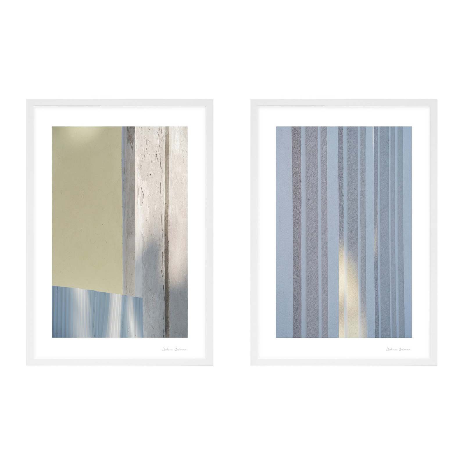 Sun And Concrete by Svetlana Smirnova, White, 25" H x 17.5" W x 1.25" D