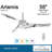 58" Artemis 3 Blade LED Smart Ceiling Fan with Remote, Lighting Kit Included-49413230