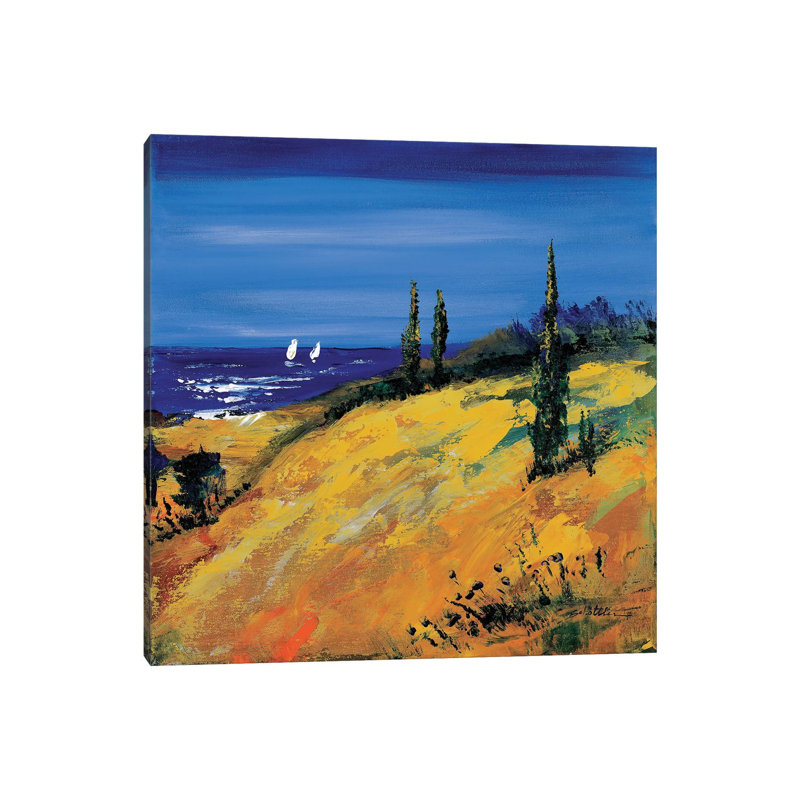 The Sea And Dunes by Katharina Schöttler - Wrapped Canvas Painting, 45.72 cm H x 45.72 cm W x 3.175 cm D