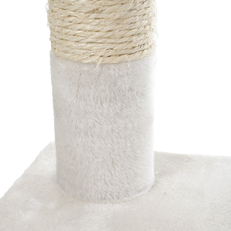  PETMAKER 4FT Cat Tree with Scratch Posts, White