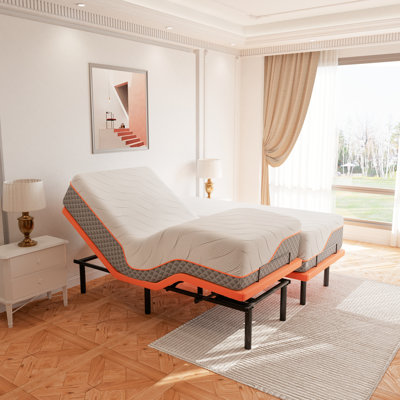 Lit réglable à gravité zéro avec matelas de 14 po E2000 Series, contrôle APP