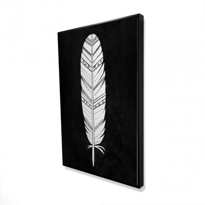 Impression sur toile Native American Feather