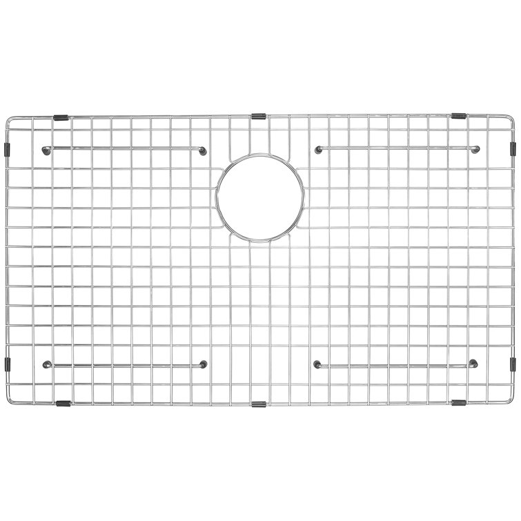 29.69-in x 15.67-in Rear Drain Heavy-Duty Stainless Steel Sink Grid