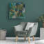 Art sur toile Silvia Vassileva «Midnight Tropical Leaves»-1132270724