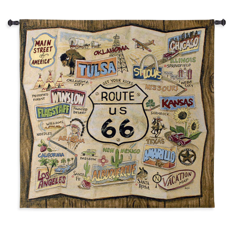 Tapisserie Route 66