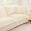Coussin profond recouvert de velours côtelé 2 places - confortable, housse amovible, velours côtelé crème-1503083533