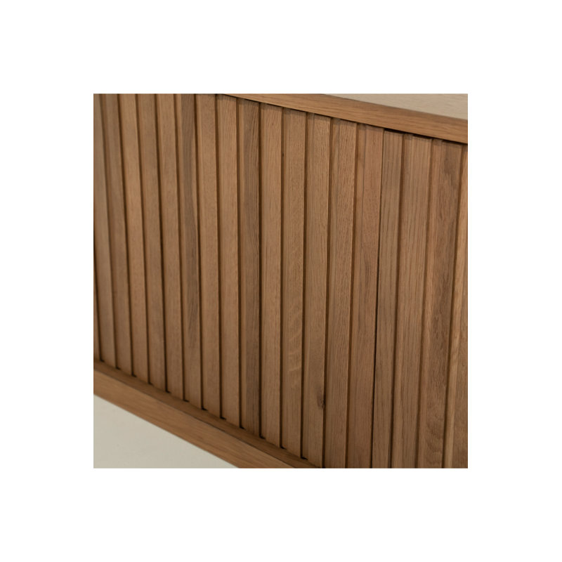 Milo Media Unit S, Brown, 17"H x 71"L x 17"W