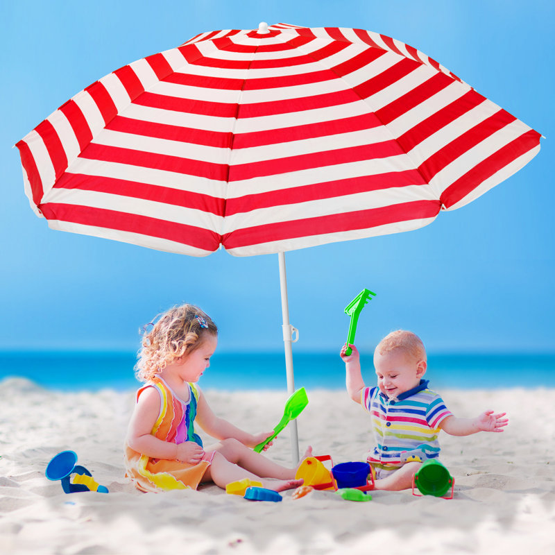 Parasol de marché 78 po x 78 po Gefion, Rouge