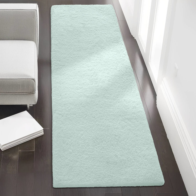 24 po x 72 po - Tapis pour salle de bain de qualité spa avec microfibre douce, séchage rapide, antidérapant, velours élevé 0,74 po, poids lourd absorbant lavable à la machine, certification, base, lavage facile