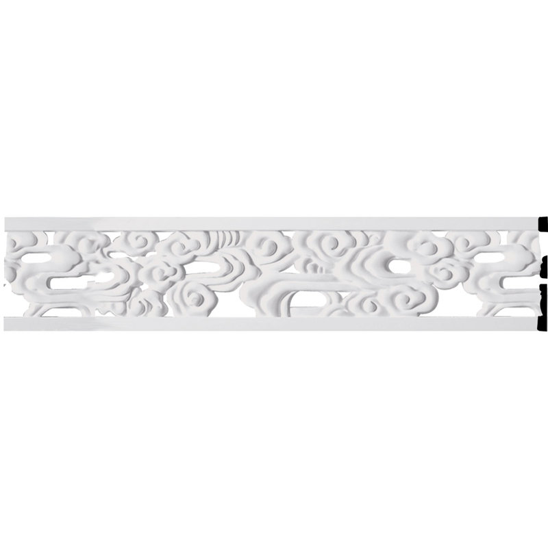 7"H x 5/8"P x 94 1/2"L Flower Pierced Panel Moulding