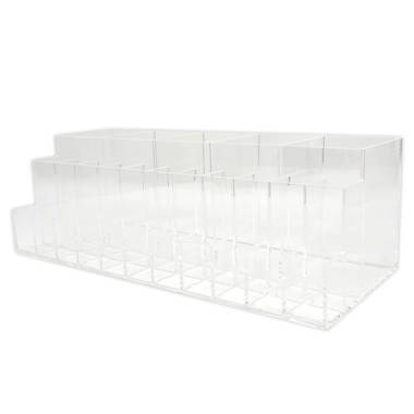 Alexa® Acrylic Makeup Drawer Organizer - Adjustable Dividers, 24 Slots  (Wide)