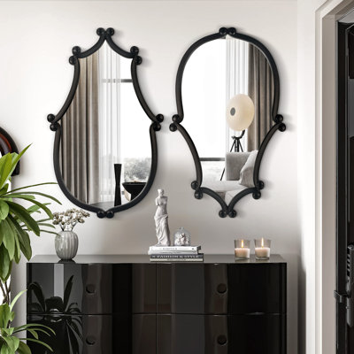 Solid Wood Wall Mirror(set Of 2)