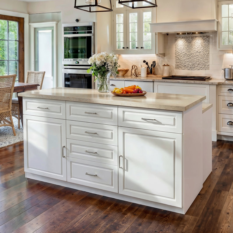 78.7'' W Double-Sided Kitchen Island With Power Outlet