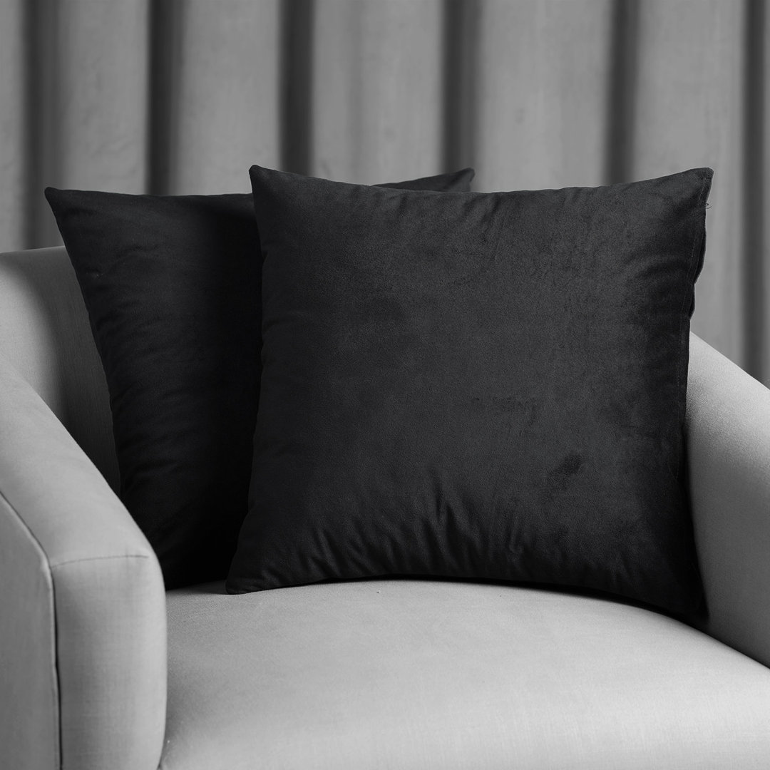 Signature Velvet Throw Pillow Covers - Decorative Pillow Covers (Set of 2) Exclusive Fabrics & Furnishings 
