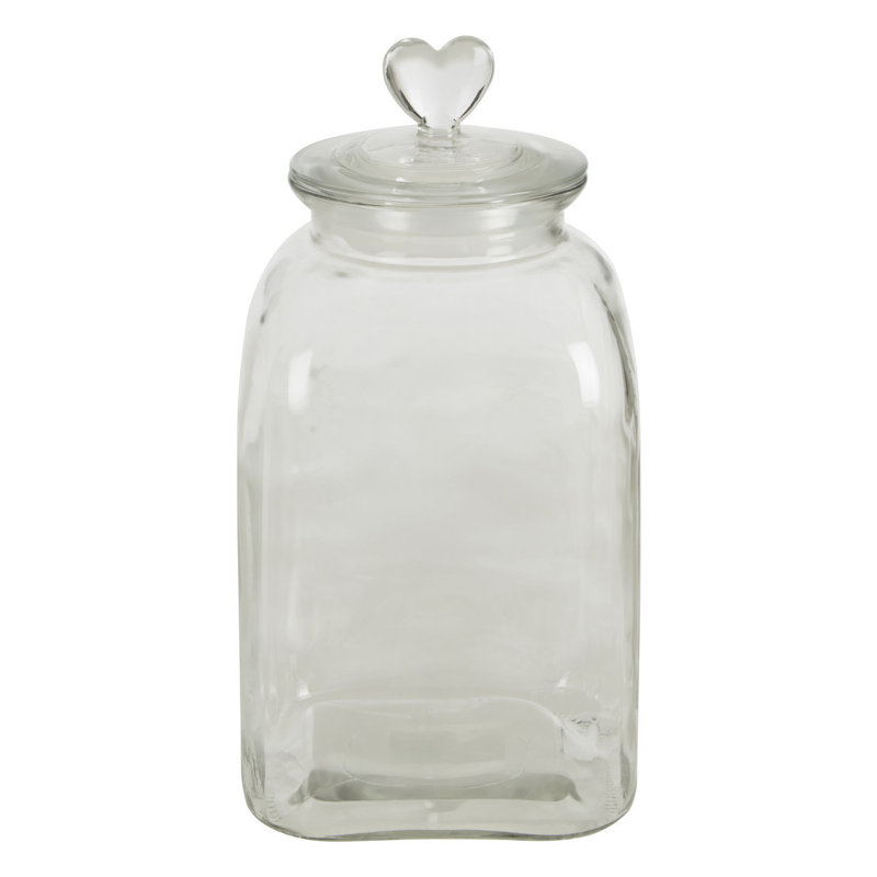 Glass Jar, 31cm H x 16cm W x 16cm D