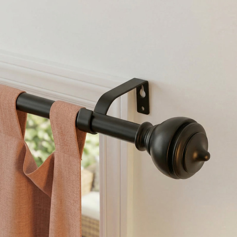 Tringle à rideaux simple ajustable Elulit, H 2,28 po x l 48 po x P 2,95 po