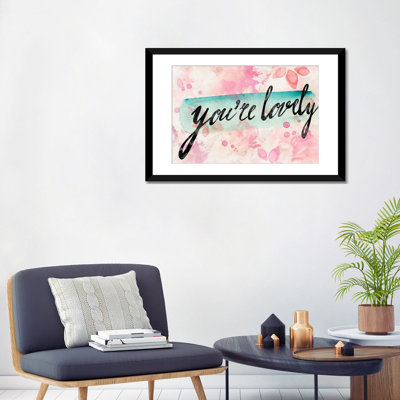 « you is jolie », impression sur toile