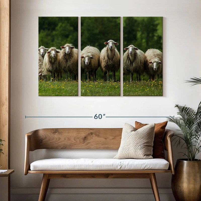 Brampt Tuscany Sheep, 32" H x 50" W