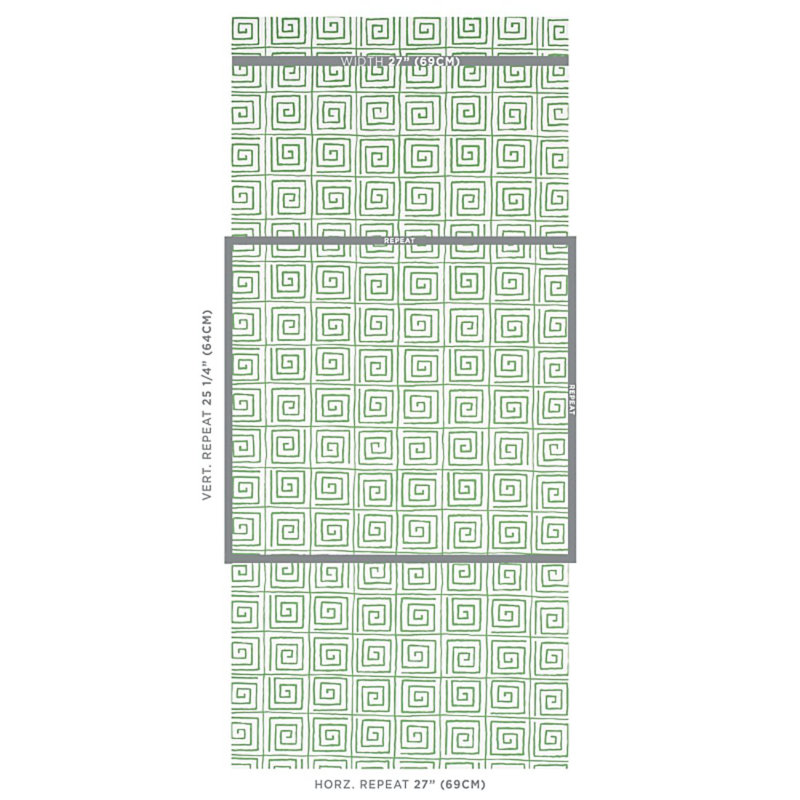 Schumacher x Cristina Buckley Trousdale Wallpaper, Leaf
