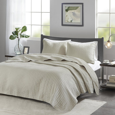 Courtepointe pour lit simple / simple TG en microfibre avec bourre en coton, réversible, lavable à la machine, rembourrée,