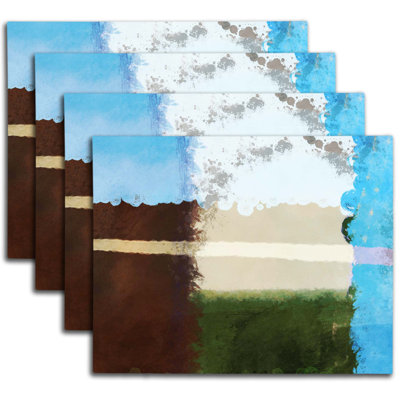 Napperon abstrait en polyester