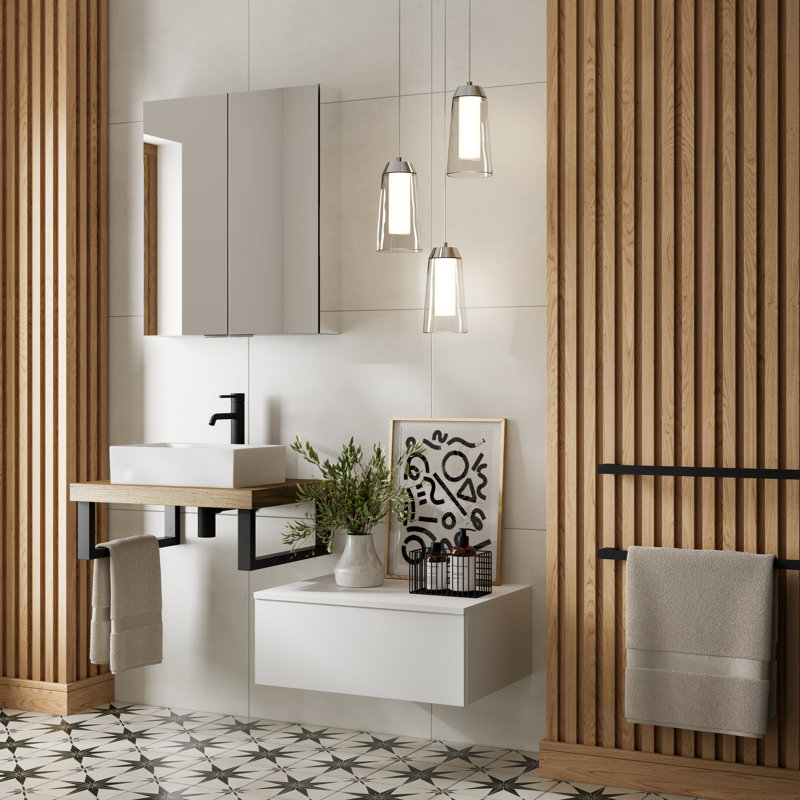 Eris Metal Surface Mount Mirror Cabinet
