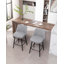 Tabouret de bar pivotant à 360 ° à hauteur de comptoir pour îlot de cuisine et pub (ensemble de 2)-423203847