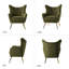 Fauteuil à oreilles 29,25 po Avianna-317751868